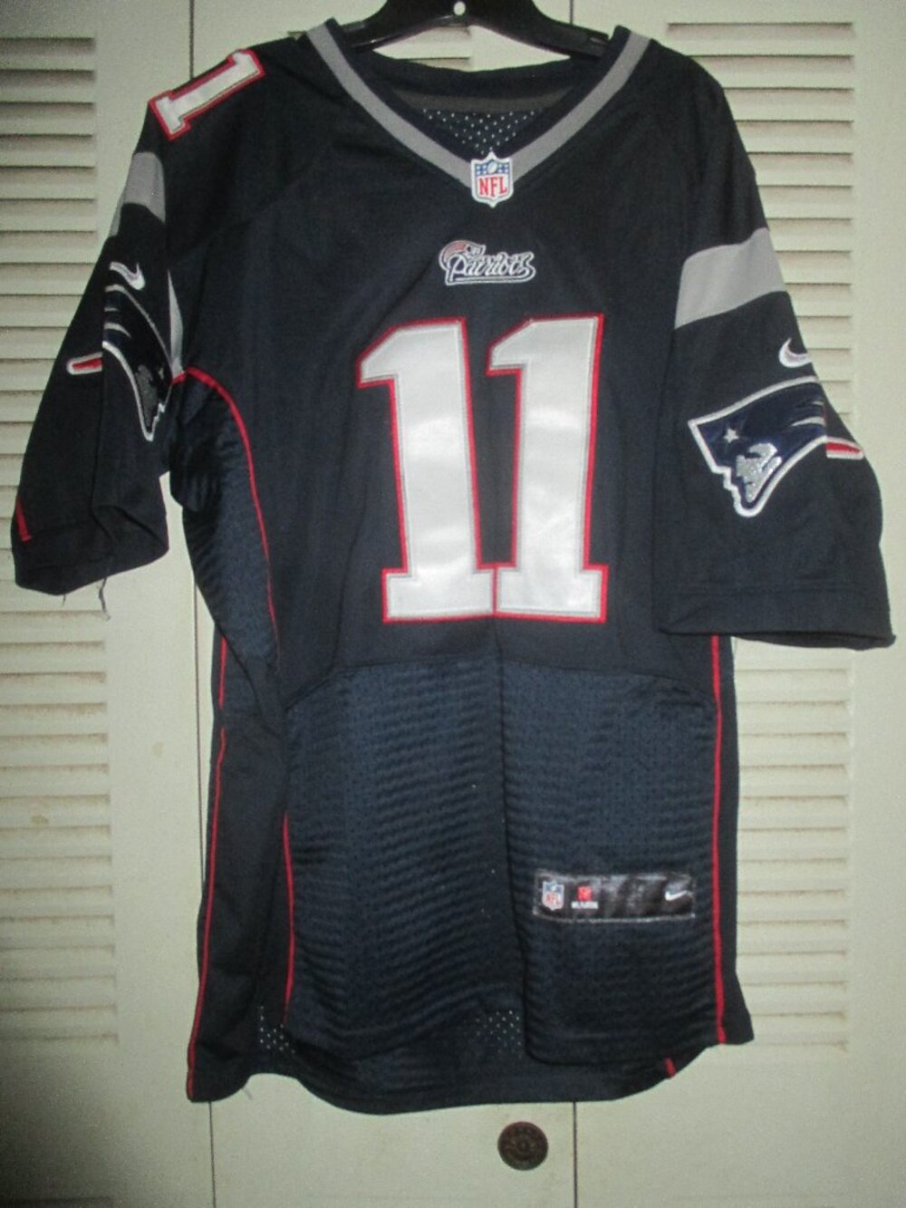 Nike Julian Edelman New England Patriots NFL On Field EMBROIDERED Jersey SZ 40
